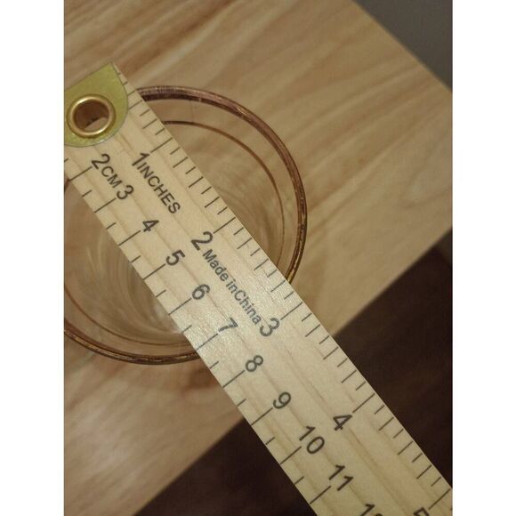 Vintage MCM  Anchor Hocking, Ribbed, hour glass shaped, gold rimmed drinking gla - Picture 9 of 9